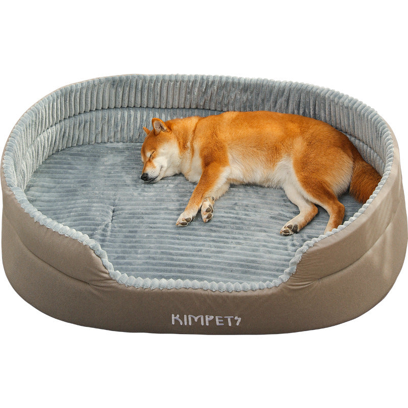 Autumn and Winter Dog Kennel, Warm and Thickeneded Dog Bed, Runway
