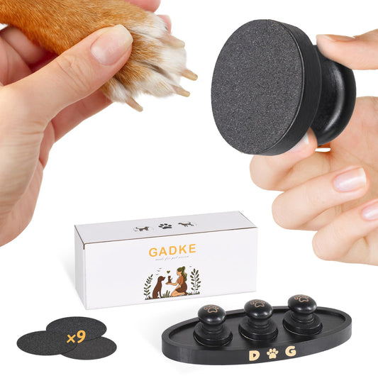 Set of 3 Dog Nail File Dog Scratch Pad For Nails with 9 Pcs Replaceable Sandpaper Storage-friendly Dog Nail Scratch Board Pad with Tray Dog Claw Care Kit For Zesty Paws Dog Training Accessories